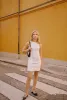 Jaque Linen Dress - White sold by Petite Studio