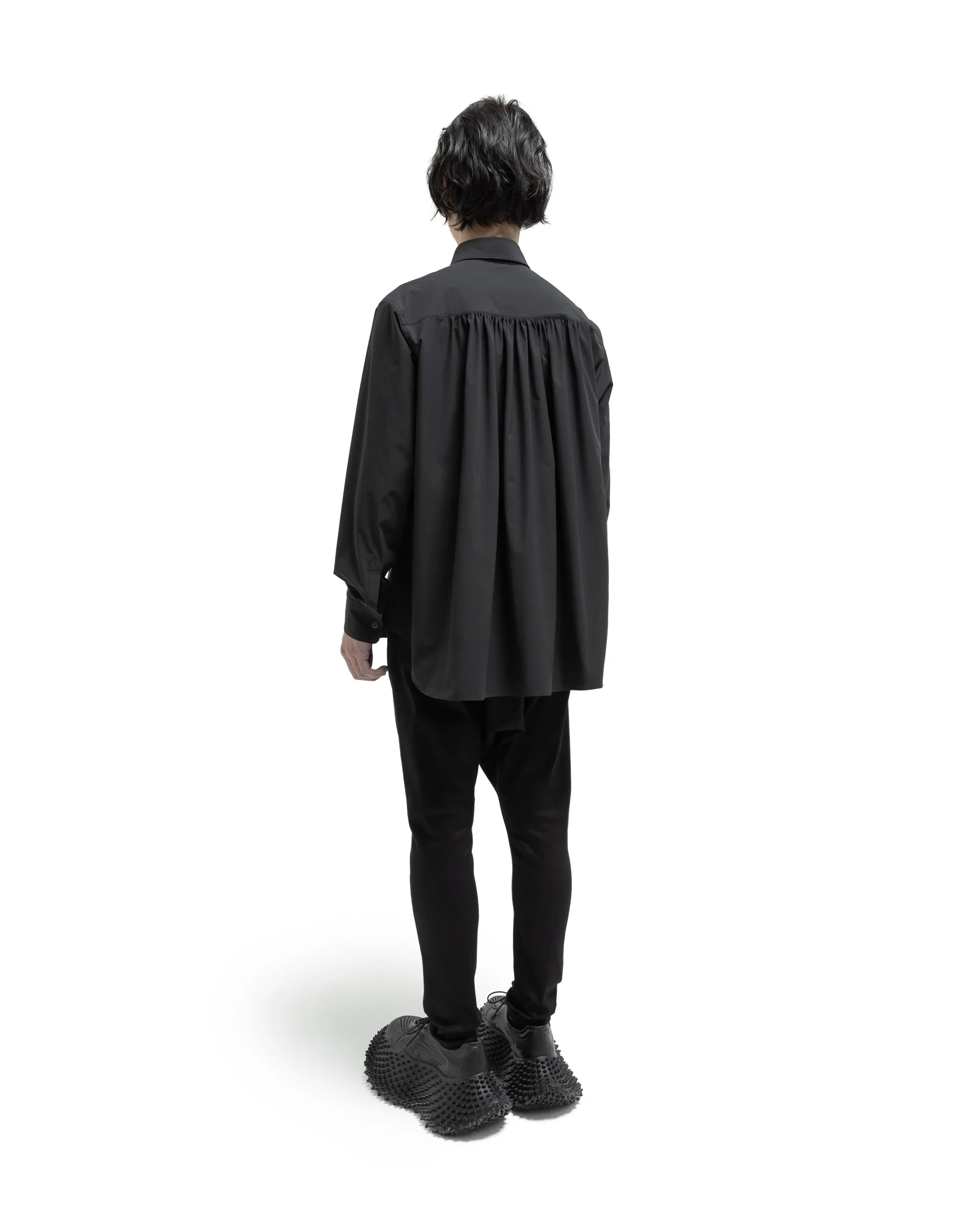 Watteau Gathered Shirt - Black sold by Fumito Ganryu product image thumbnail 4