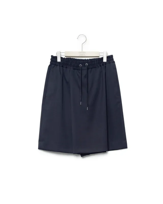 Fisherman Short Trousers - Navy made by Fumito Ganryu