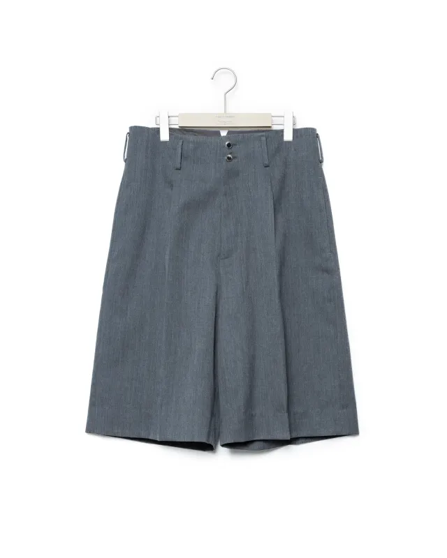 Three-Quarter Length Loose Trouser - Dark Gray made by Fumito Ganryu