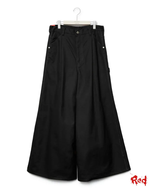 Reverse Baggy Work Pants - Black made by Fumito Ganryu