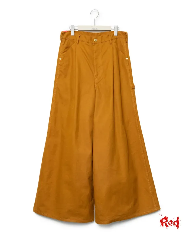 Reverse Baggy Work Pants - Gold made by Fumito Ganryu