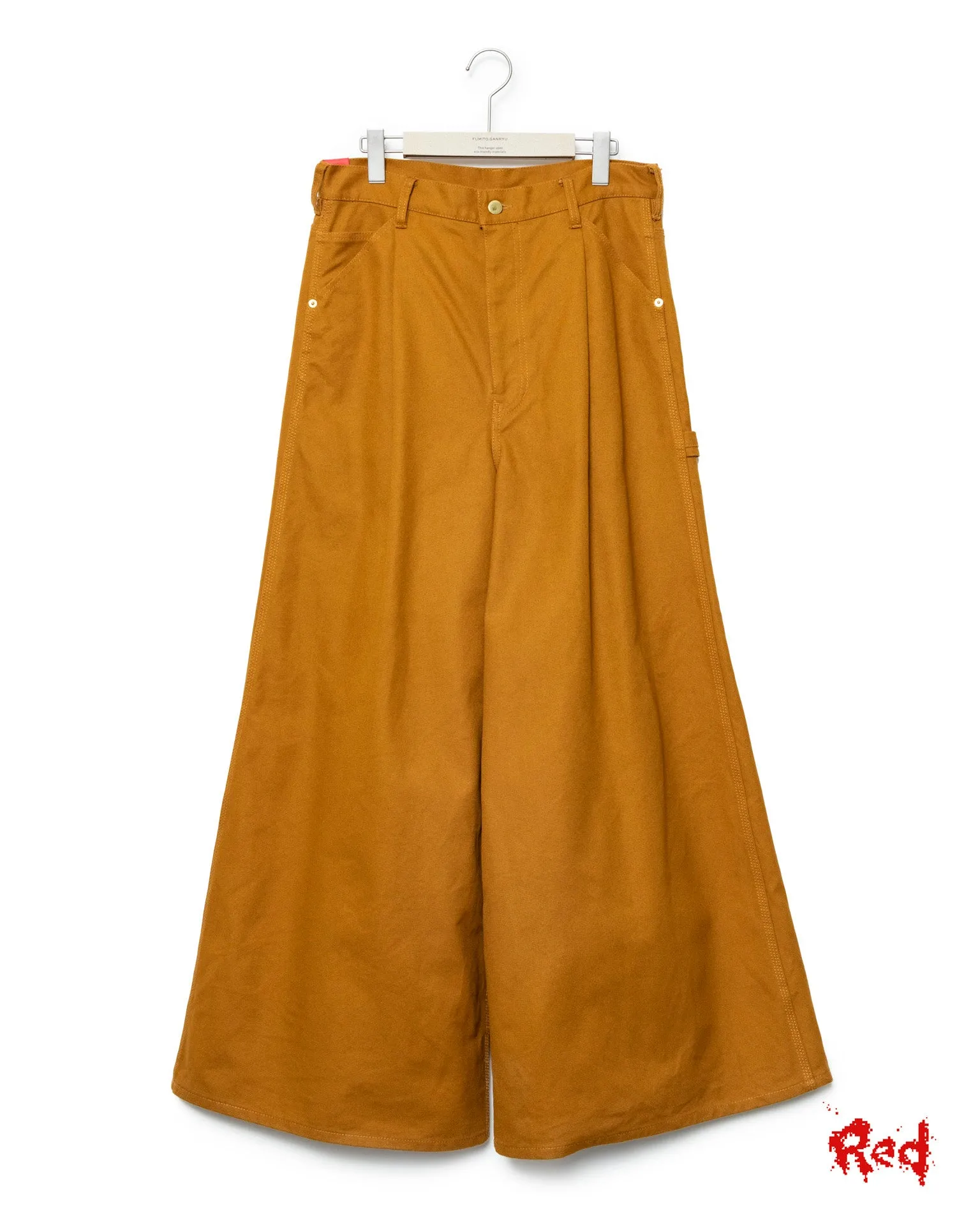 Reverse Baggy Work Pants - Gold sold by Fumito Ganryu