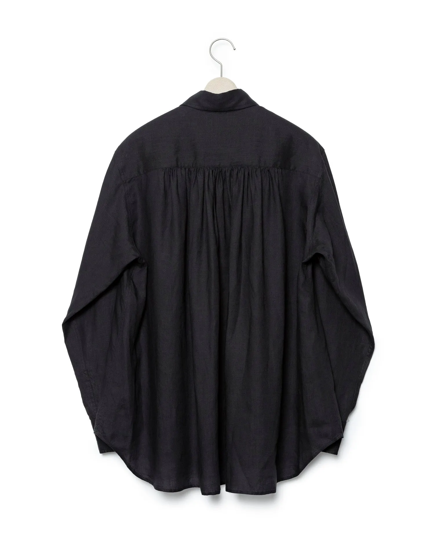 Watteau Gathered Shirt - Black sold by Fumito Ganryu product image thumbnail 2