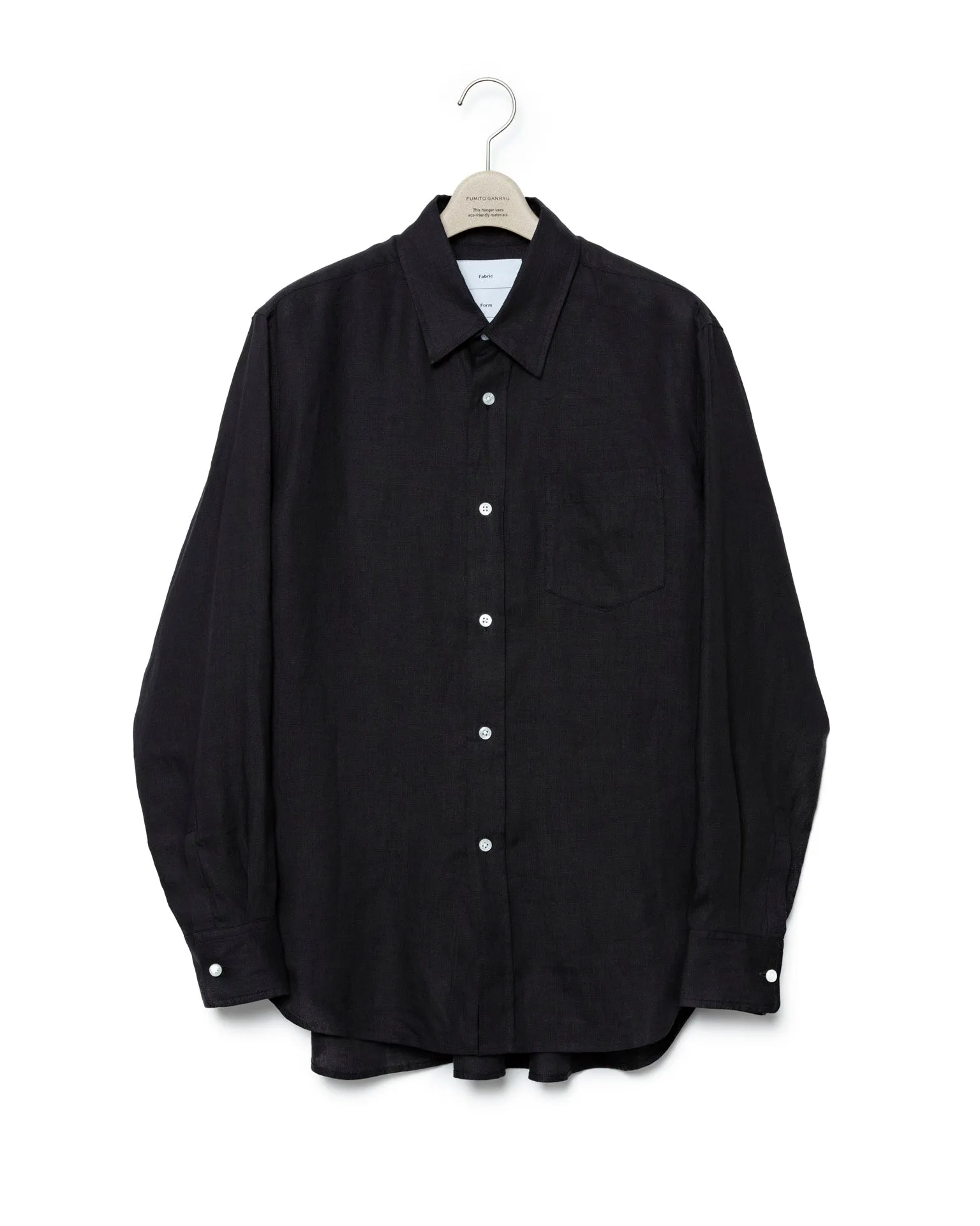 Watteau Gathered Shirt - Black sold by Fumito Ganryu