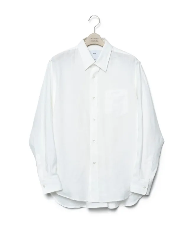 Watteau Gathered Shirt - White made by Fumito Ganryu