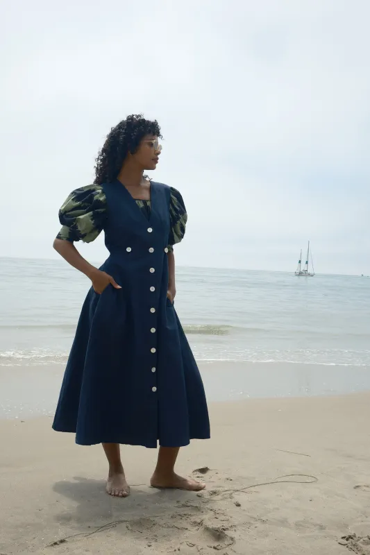 Sleeveless Baroness Dress - Midnight made by Nikki Chasin