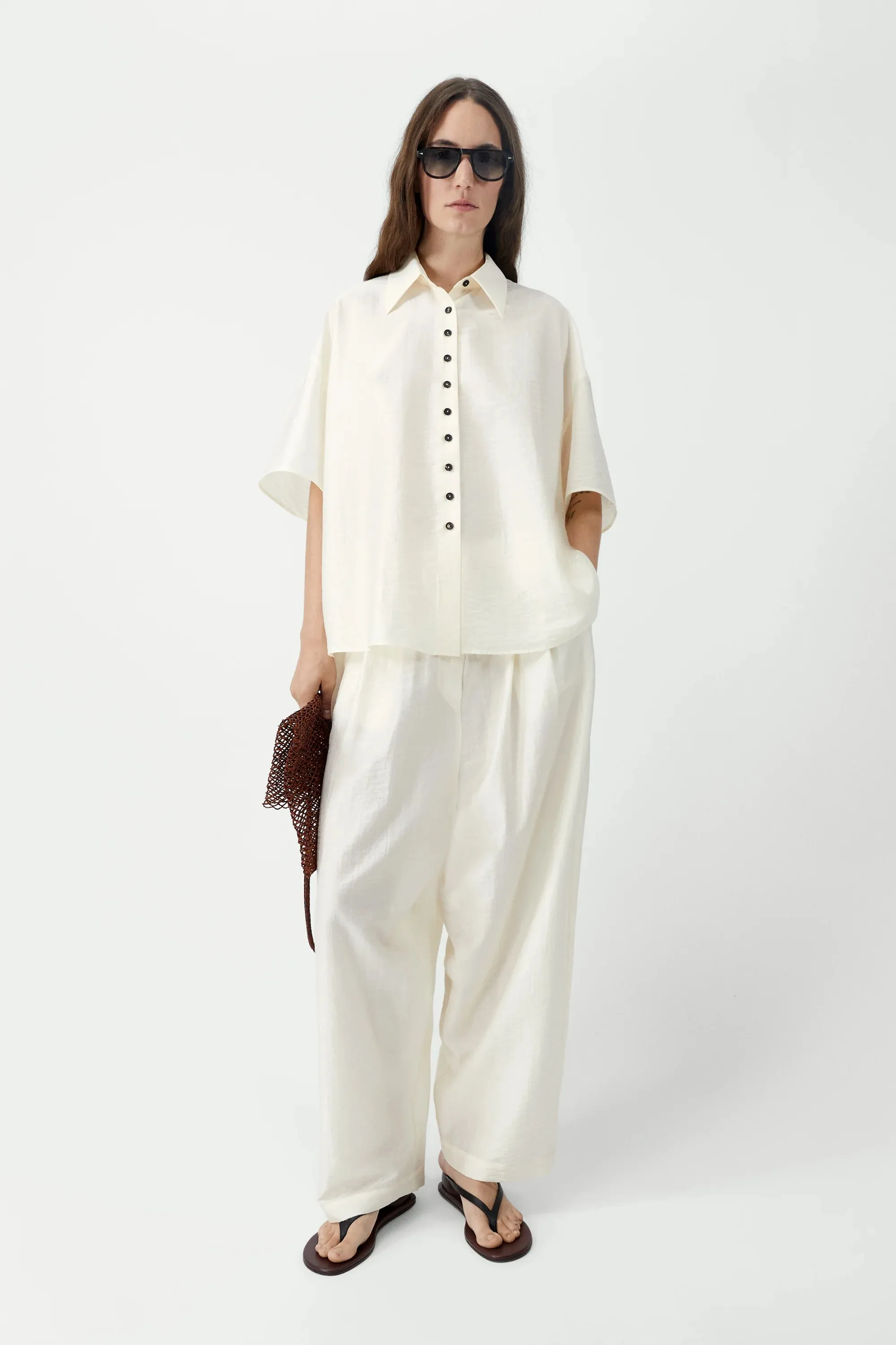 Short Sleeve Shirt - Marfil sold by Nikki Chasin product image thumbnail 2