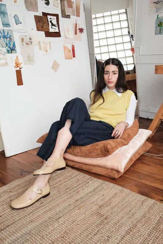 Shape Cotton Vest - Lemon made by Nikki Chasin