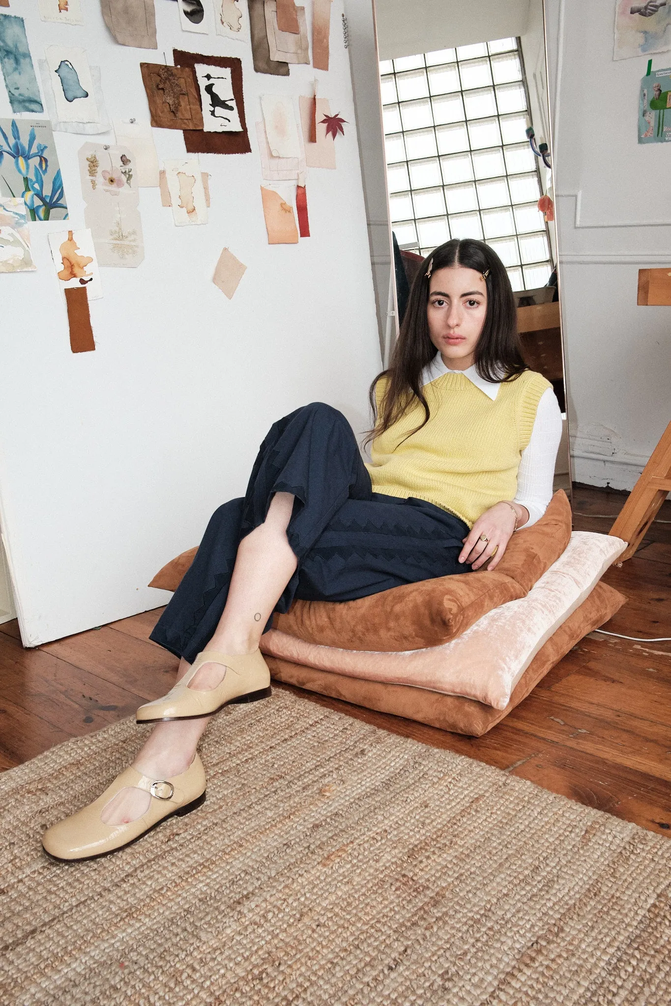 Shape Cotton Vest - Lemon sold by Nikki Chasin