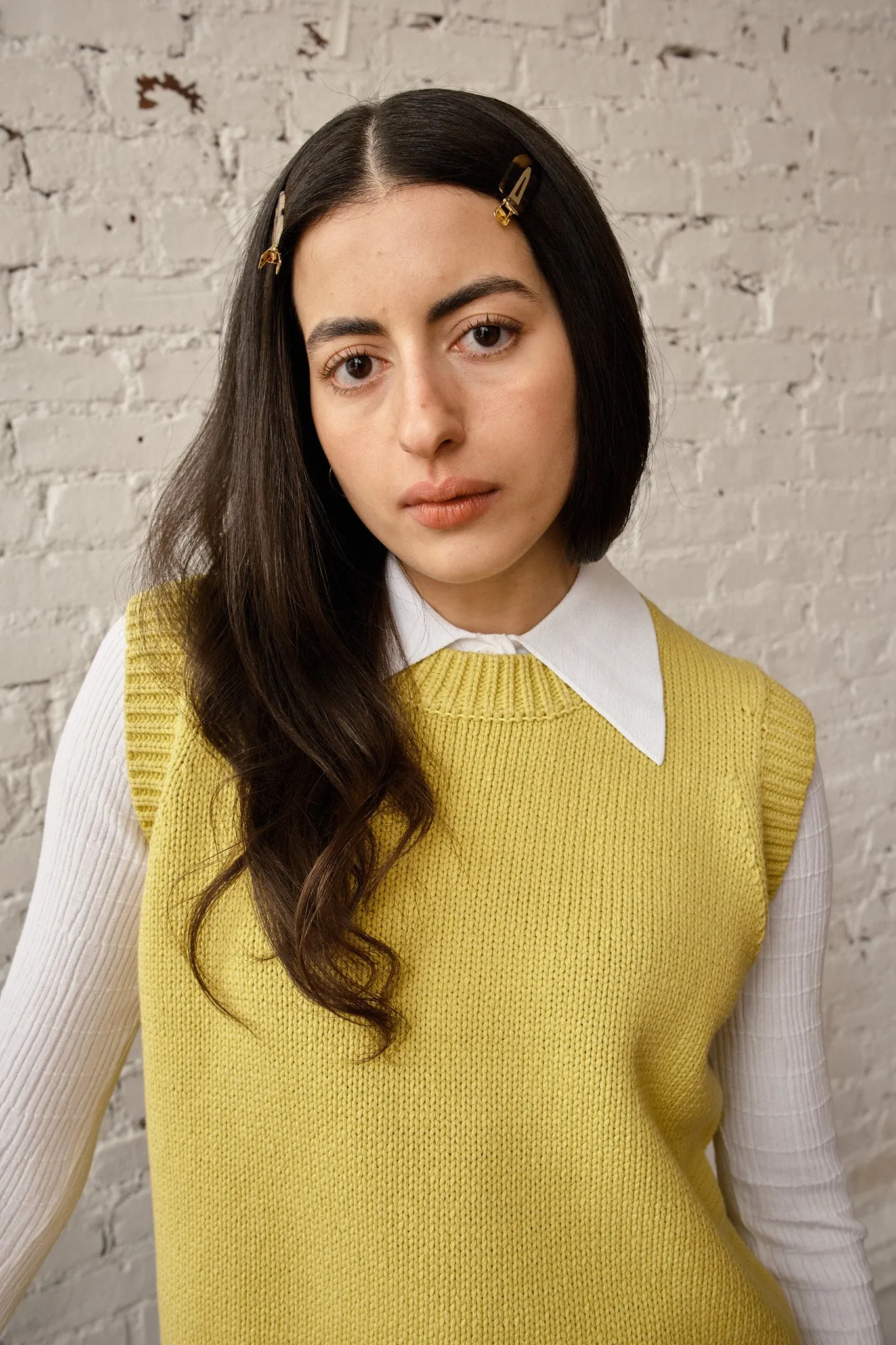 Shape Cotton Vest - Lemon sold by Nikki Chasin product image thumbnail 2