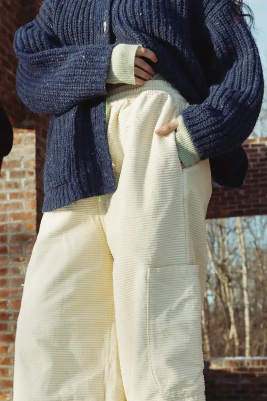Chef Pants - Butter Horizontal Corduroy made by MEALS