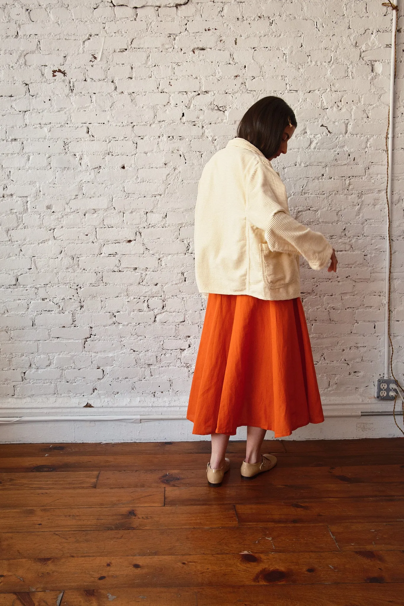 Forager Coat - Horizontal Corduroy Butter sold by Nikki Chasin product image thumbnail 4