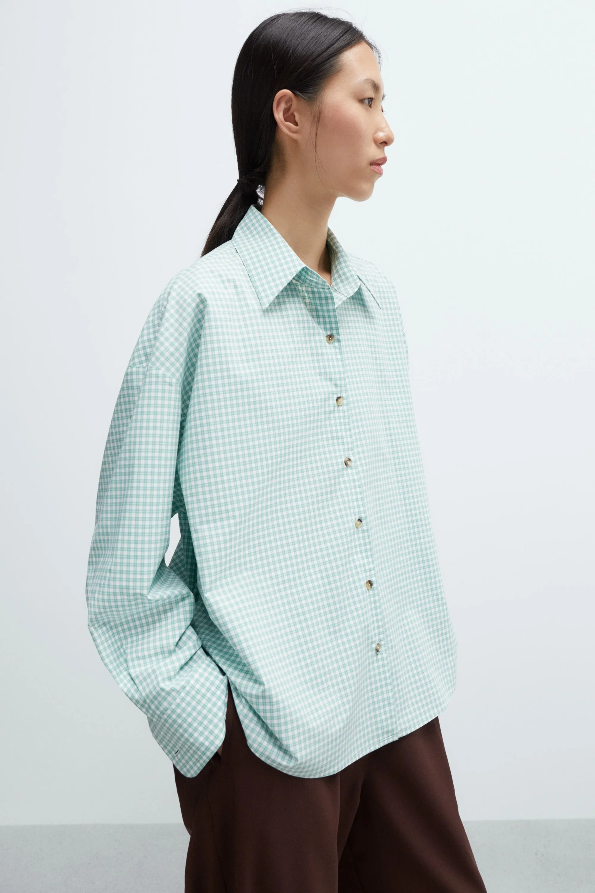 Oversized Shirt - Vichy Green sold by Nikki Chasin product image thumbnail 2