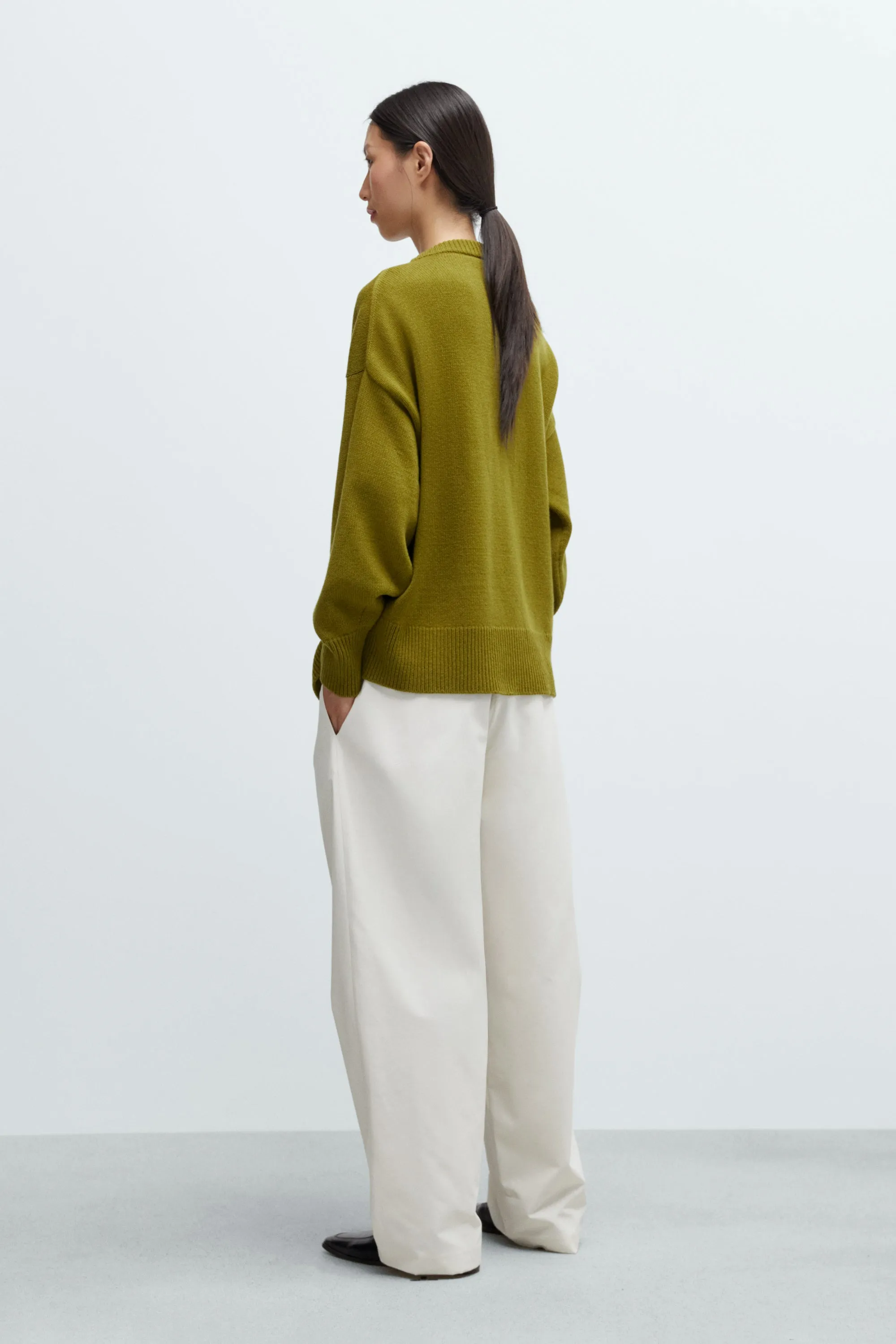 Merino Wool Oversized Sweater - Woodbine sold by Nikki Chasin product image thumbnail 3