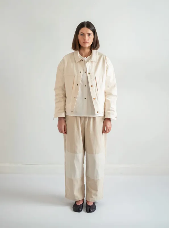 Varsity Jacket - Ivory made by Nikki Chasin
