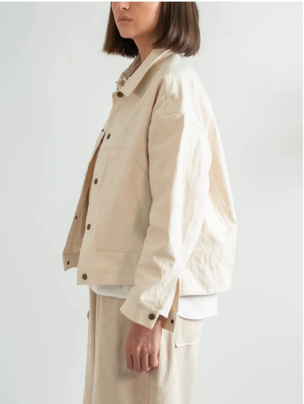 Varsity Jacket - Ivory sold by Nikki Chasin product image thumbnail 3