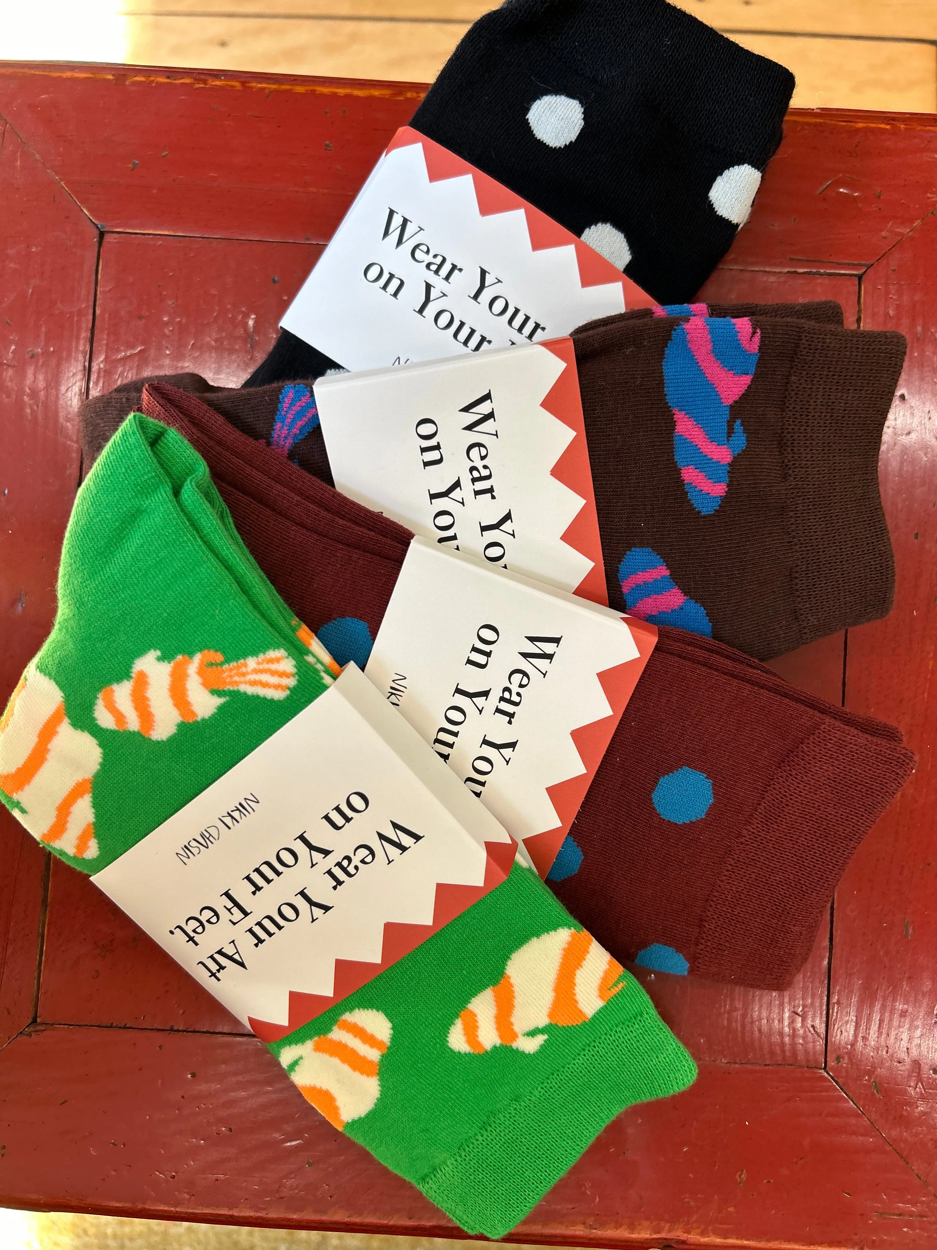 Sauntering Socks - Chocolate Fish sold by Nikki Chasin product image thumbnail 5