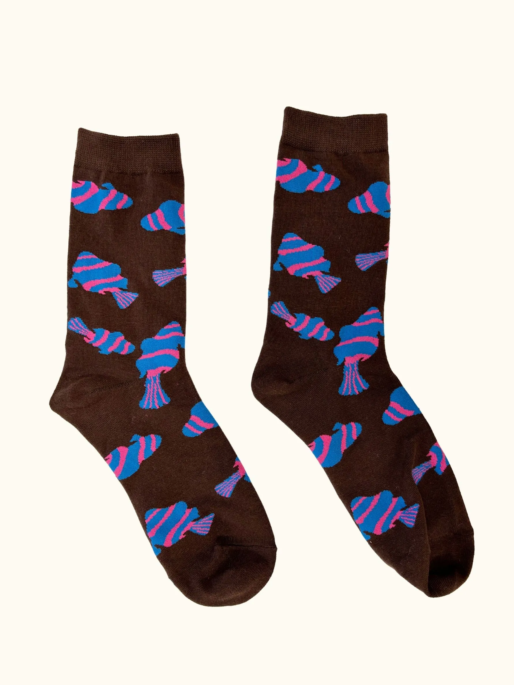 Sauntering Socks - Chocolate Fish sold by Nikki Chasin