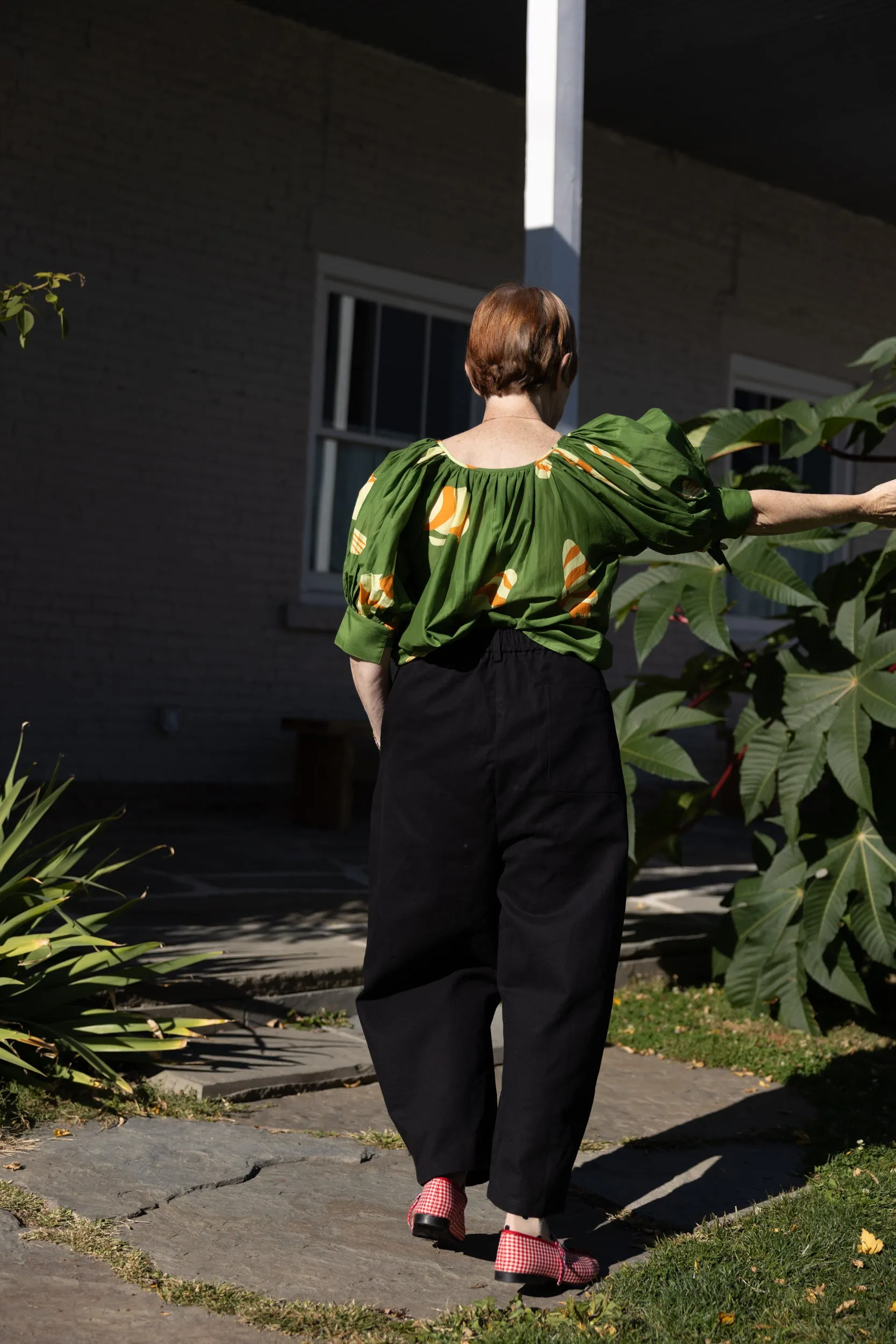 Juli Puff Sleeve Top - Green Fish sold by Nikki Chasin product image thumbnail 5