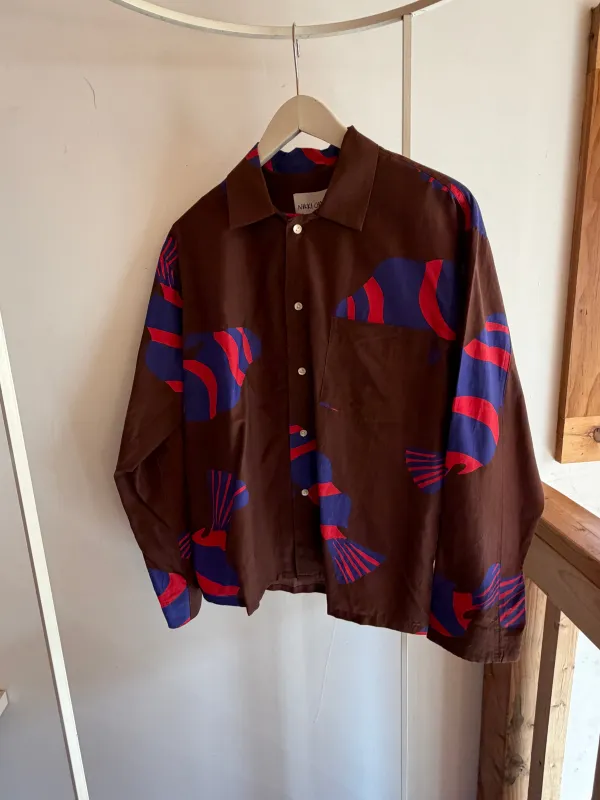 Homer Buttondown - Chocolate Fish made by Nikki Chasin