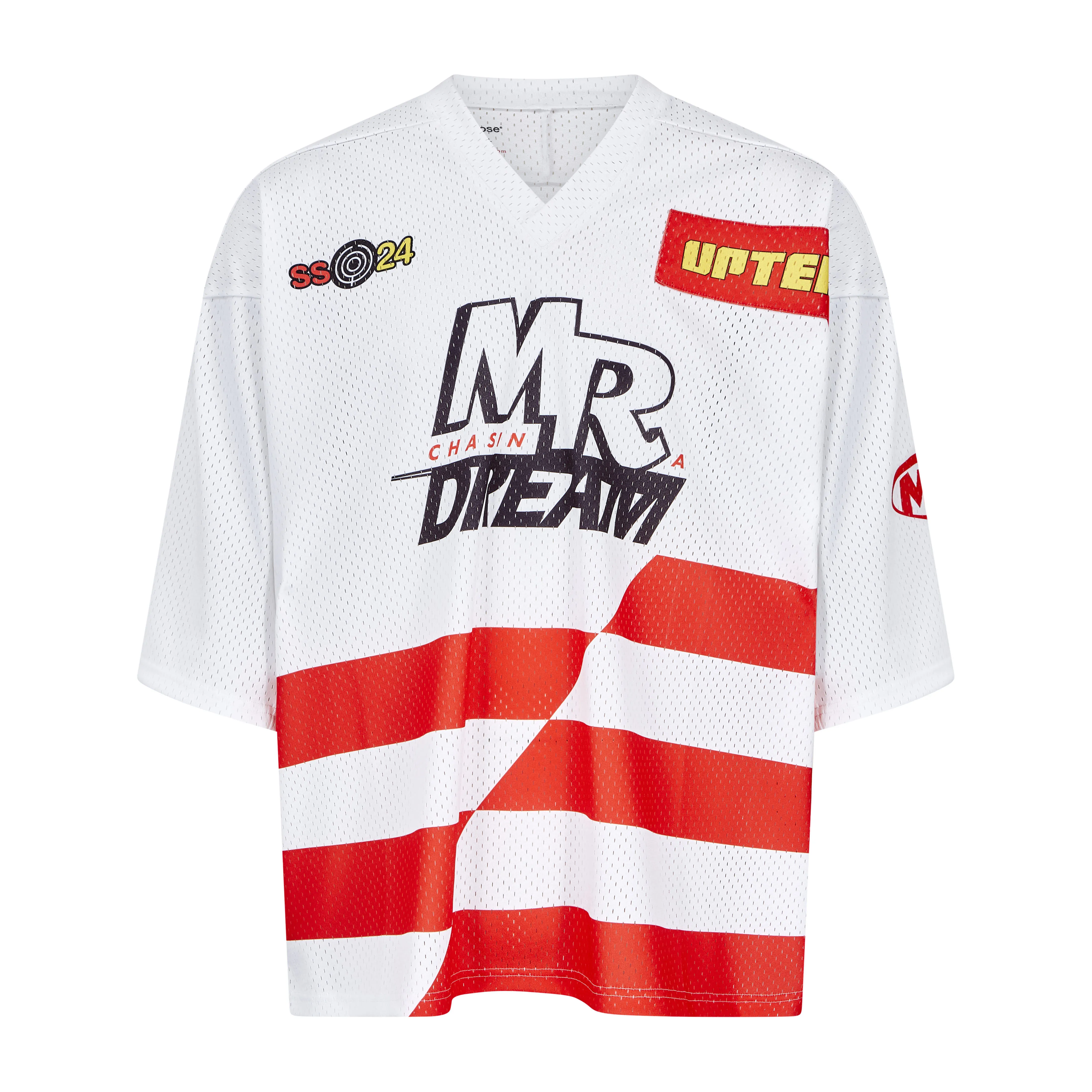 OVERSIZED FOOTBALL TOP in WHITE sold by Martine Rose product image thumbnail 4