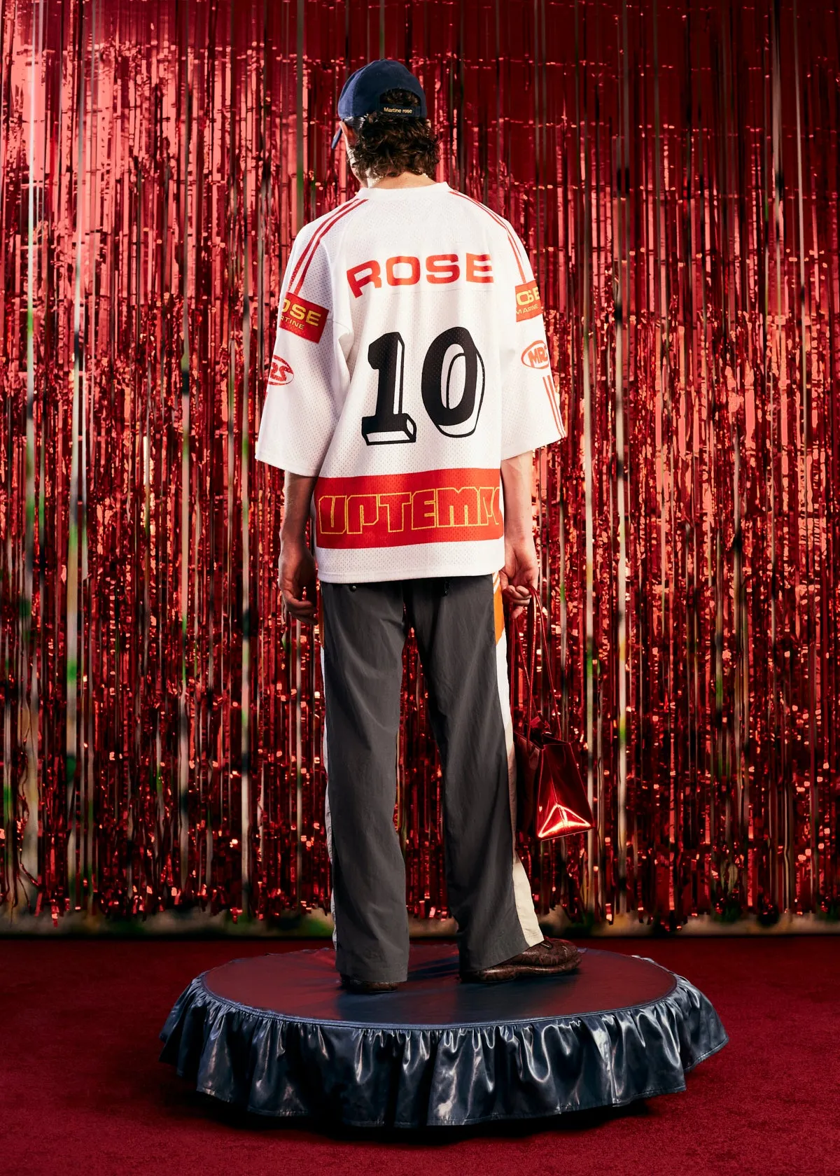 OVERSIZED FOOTBALL TOP in WHITE sold by Martine Rose product image thumbnail 3