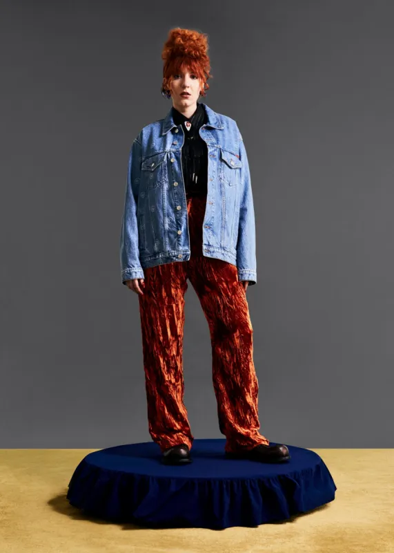 OVERSIZED DENIM JACKET in BLUE sold by Martine Rose