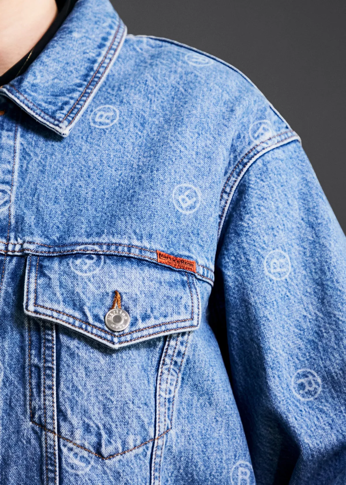 OVERSIZED DENIM JACKET in BLUE sold by Martine Rose product image thumbnail 2