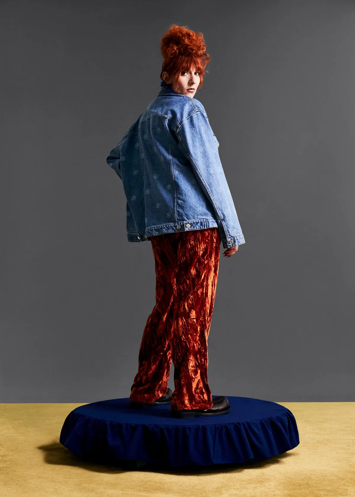 OVERSIZED DENIM JACKET in BLUE sold by Martine Rose product image thumbnail 3
