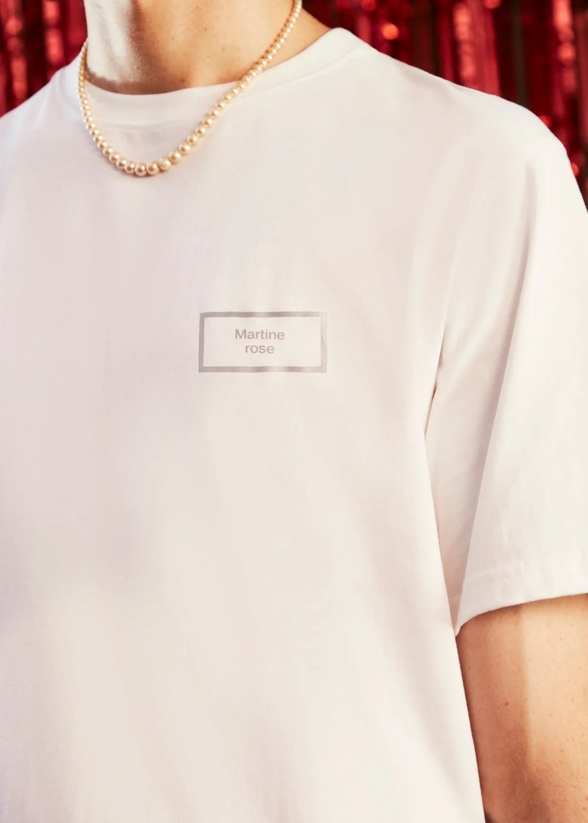 CLASSIC S/S T-SHIRT in WHITE sold by Martine Rose product image thumbnail 2