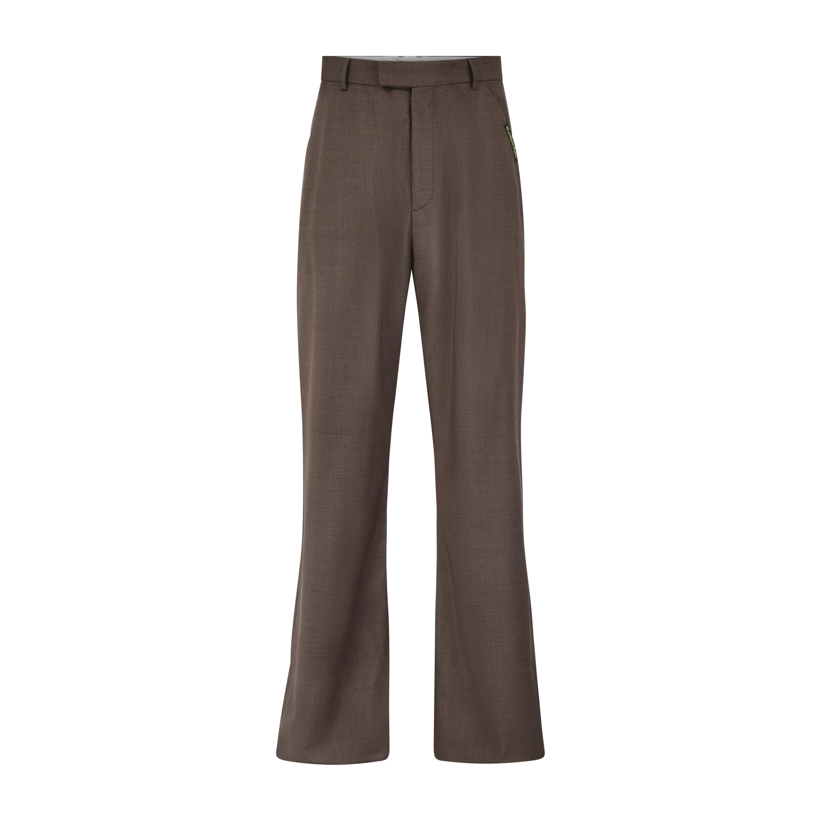 TAILORED EXTENDED WIDE LEG TROUSER in BROWN sold by Martine Rose