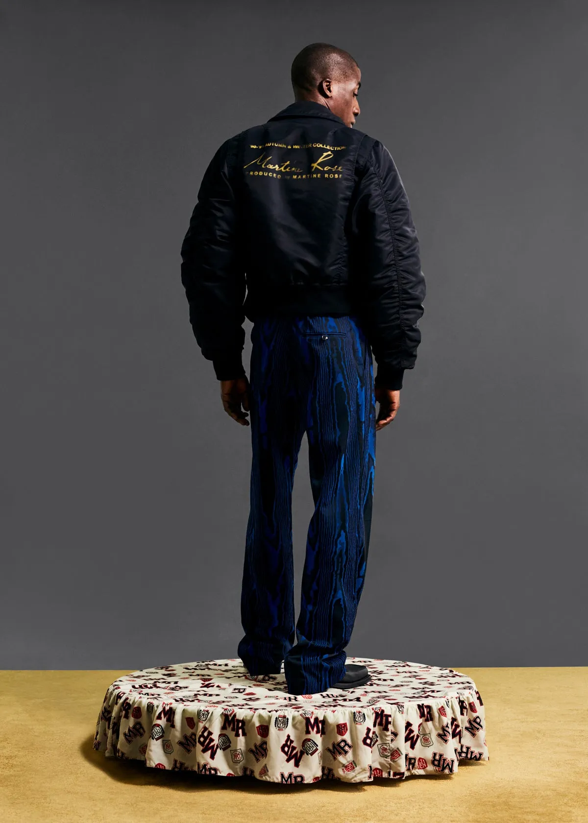 SHRUNKEN BOMBER in BLACK sold by Martine Rose product image thumbnail 4
