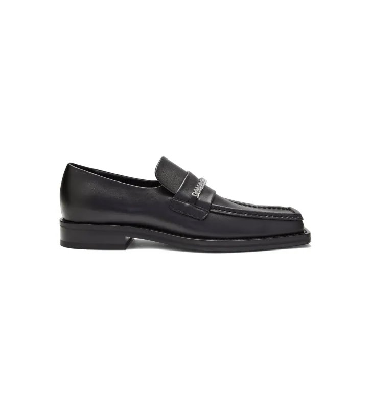 MENS SQUARE TOE LOAFER in black made by Martine Rose