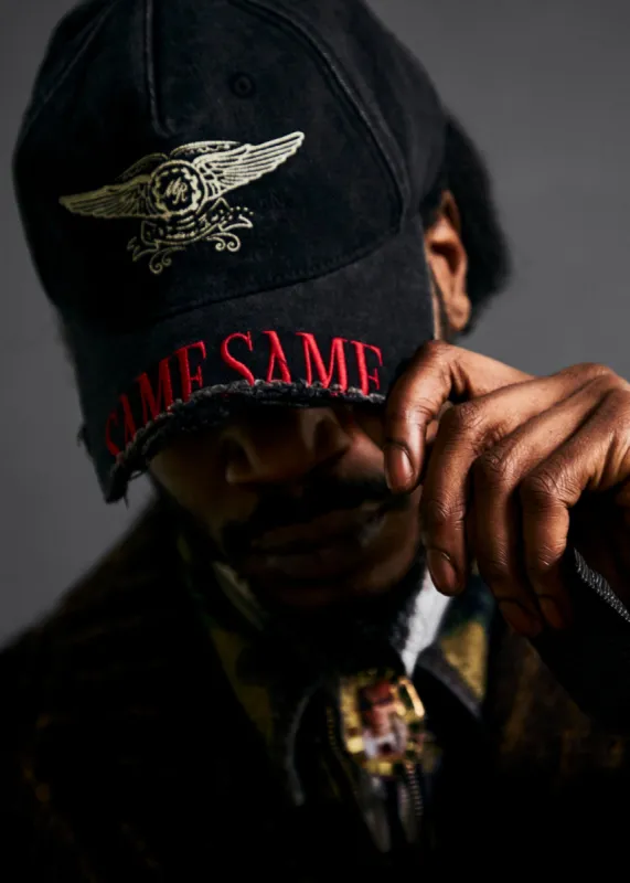 CUT PEAK BACK CAP in BLACK | Parallel