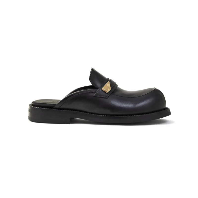 WOMENS BULB TOE MULE IN BLACK sold by Martine Rose