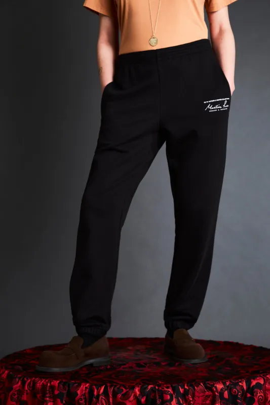 SLIM TRACK PANT in BLACK sold by Martine Rose