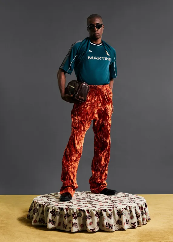 WIDE LEG TRACKPANT in ORANGE made by Martine Rose