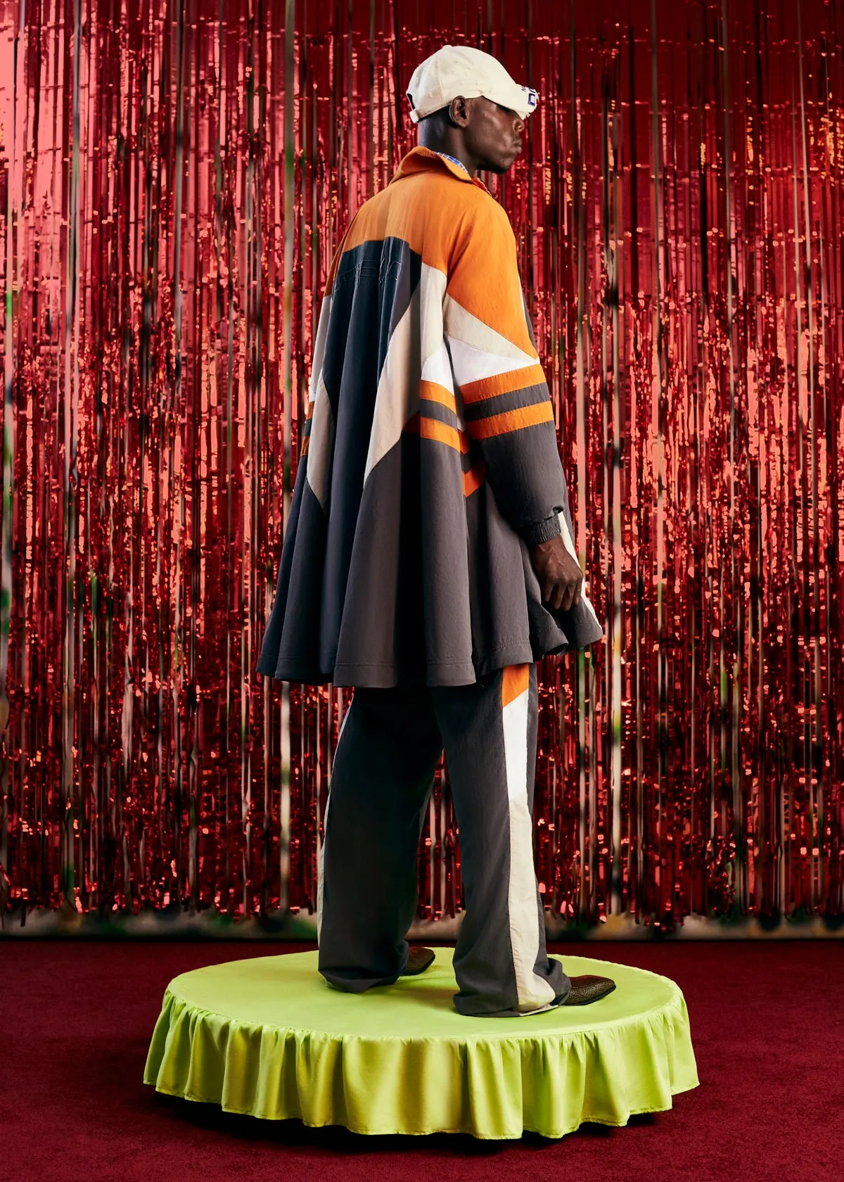 COMPRESSED TRACK JACKET in GREY MULTI sold by Martine Rose product image thumbnail 4