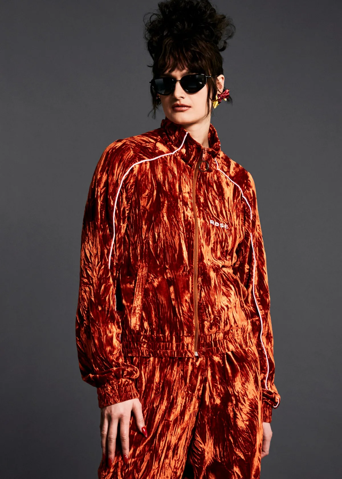SHRUNKEN TRACK JACKET in ORANGE sold by Martine Rose product image thumbnail 2