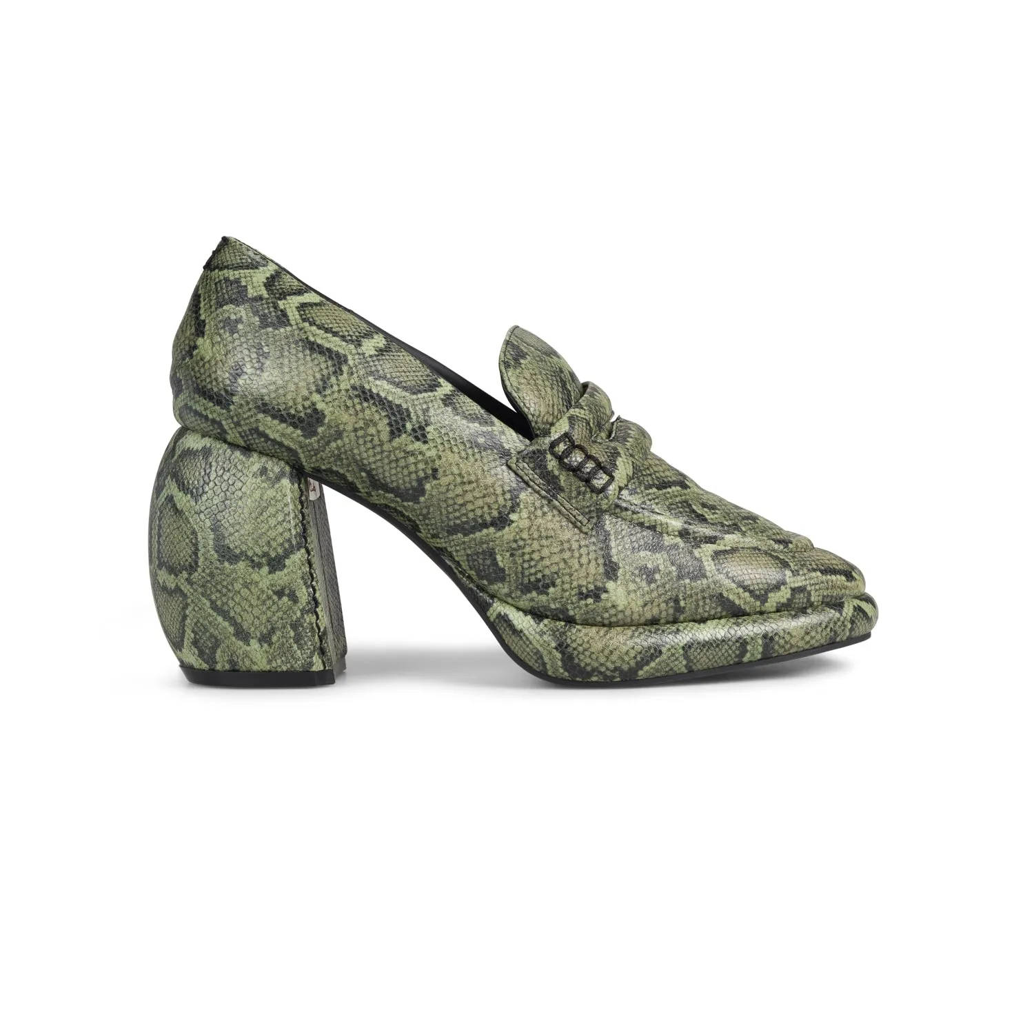 MARTINE ROSE FOR CLARKS LOAFER in GREEN SNAKE sold by Martine Rose product image thumbnail 2