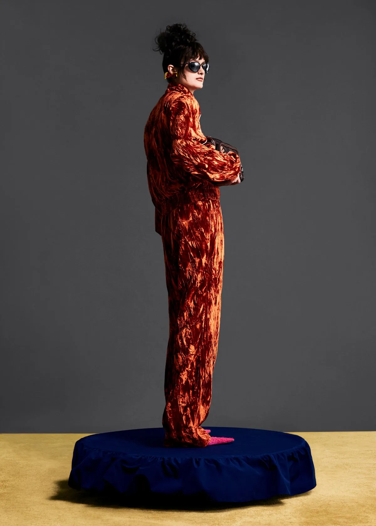 SHRUNKEN TRACK JACKET in ORANGE sold by Martine Rose product image thumbnail 4