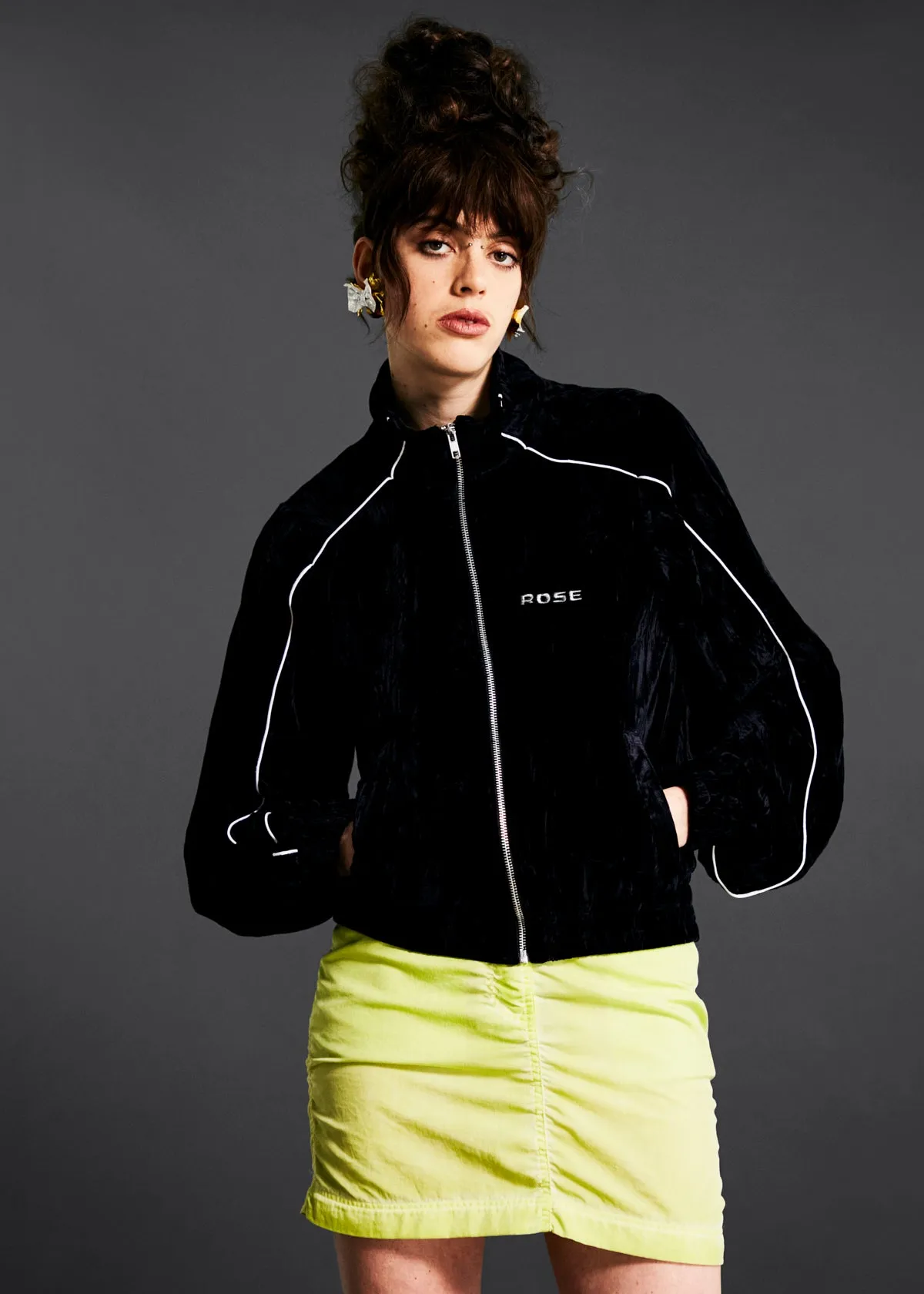 SHRUNKEN TRACK JACKET in BLACK sold by Martine Rose product image thumbnail 2