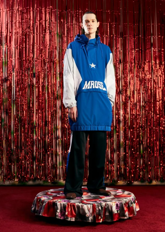 STRETCHED SPORTS JACKET in BLUE sold by Martine Rose