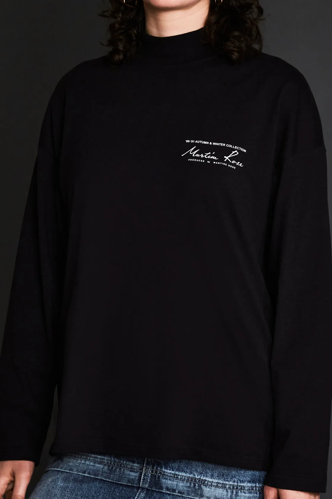 Jersey Funnel Neck in Black sold by Martine Rose product image thumbnail 2