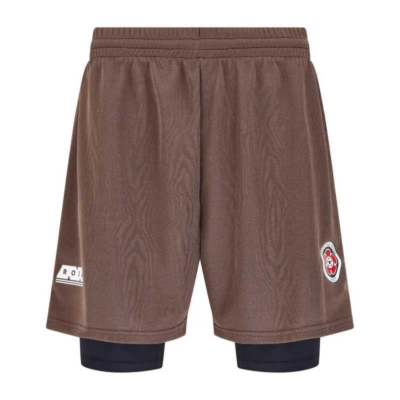 DOUBLE FOOTBALL SHORTS in BROWN sold by Martine Rose