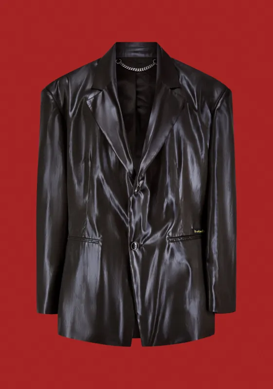 EMPTY SINGLE BREASTED JACKET in KHAKI sold by Martine Rose