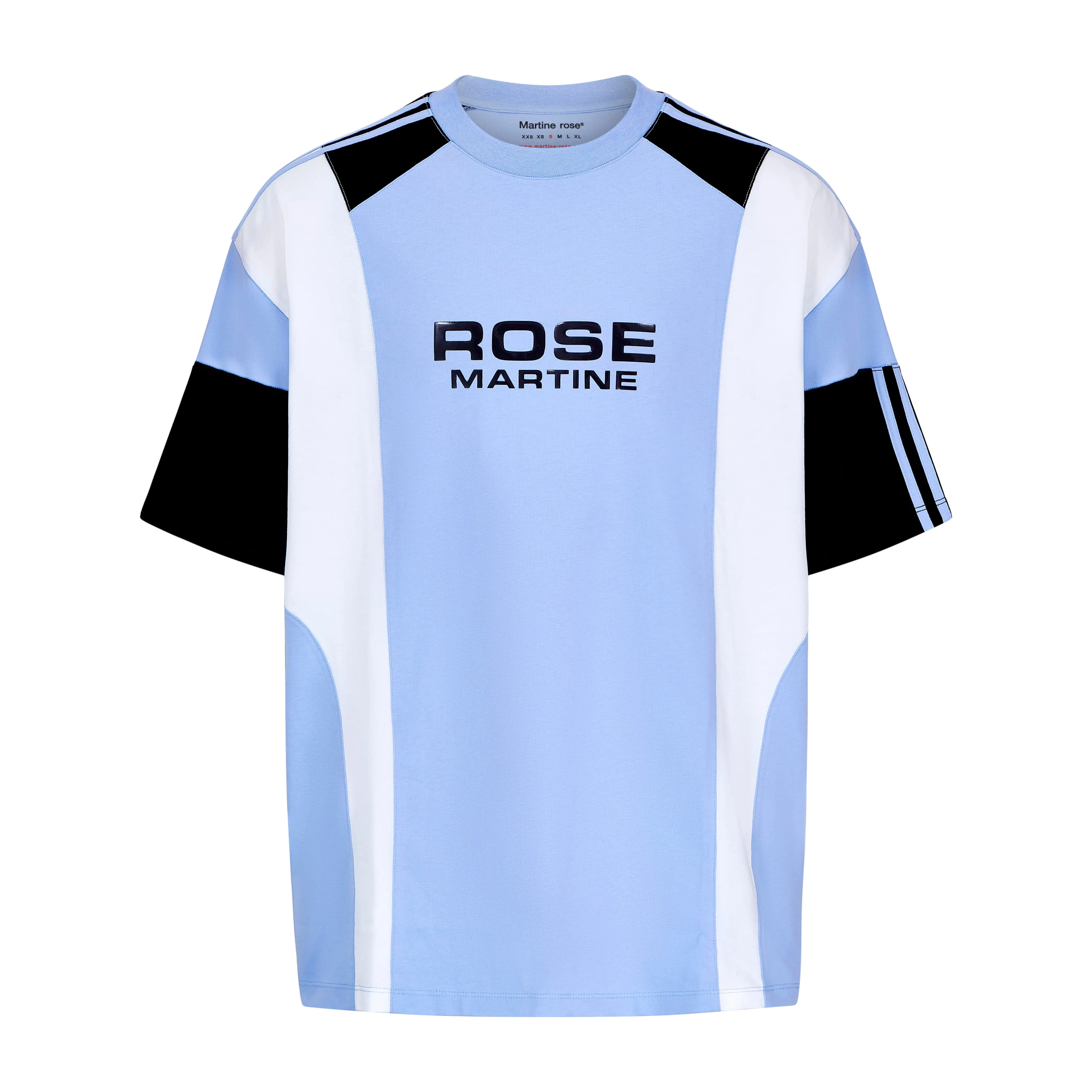 OVERSIZED PANELLED T-SHIRT in BLUE MULTI sold by Martine Rose product image thumbnail 4