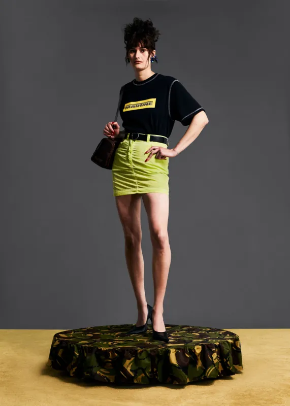 CLASSIC BOMBER SKIRT in GREEN made by Martine Rose