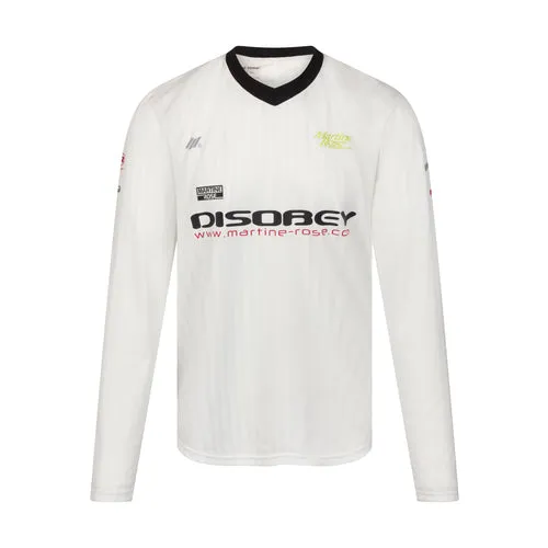 PULLED NECK FOOTBALL TOP in WHITE sold by Martine Rose product image thumbnail 3